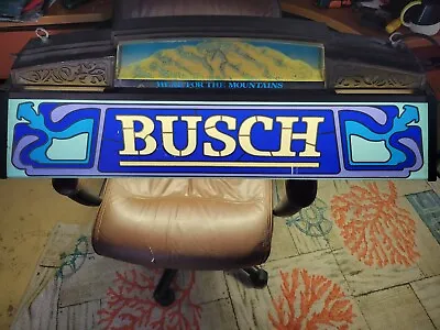 BUSCH Beer Hanging Pool Table Billiards Bar Light Head For The Mountains Vintage • $800