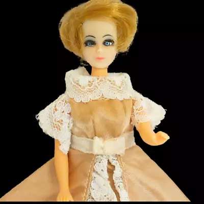 Vintage Dawn Doll Topper Friend Jessica Doll With Down The Aisle Dress #0816 • $54.95