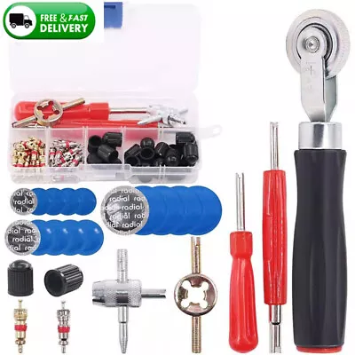 70Pcs Tire Repair Kit Flat Punctures For Car Truck Motorcycle Plug Patch + Box • $11.99