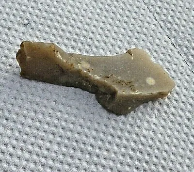 Very Fine Small Mesolithic Flint Scraper/blade. 5-15000 Yrs. Found In UK. • $17.41