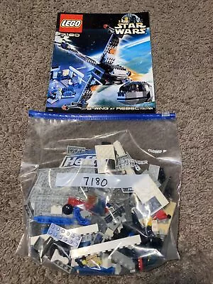 LEGO Star Wars B-Wing At Rebel Control Center Set 7180 COMPLETE W/Manual! NO BOX • $89.99