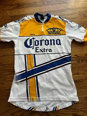 Vintage Corona Extra Beer Cycling Jersey Size Medium • $0.99