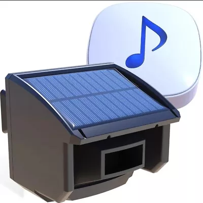 Solar Wireless Driveway Alarm  -No Replacement Batteries Needed /Easy Install • $54.99