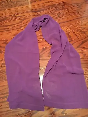 THE BUTTON MAGIC SCARF Multifunction Women’s Lilac Silky Chiffon 22 1/2  X 60  • $15