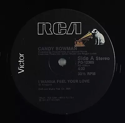 Candy Bowman  I Wanna Feel Your Love  Disco Modern Soul 12  RCA Victor HEAR • $7.99