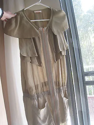 $44.25 • Buy Like New Sass N Bide Silk Zip Dress 