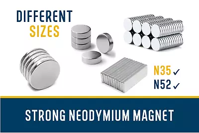 Neodymium Magnets Differents Shapes And Sizes N35 N52 Round Disc Bar Strong. • $332.55