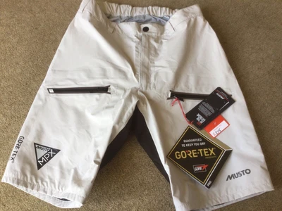 £160 • Buy Musto MPX GTX Race Lite Sailing Shorts,Large EU52 US42, Platinum, BNWT, RRP £215