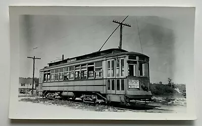 Vintage Photo Snapshot Baltimore Transit Co Trolley Streetcar #5730 Sign Advert • $6.99