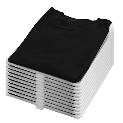 10 Pack T Shirt Organizer Closet Organizer Clothing Trays Folding Clothes Boa... • $40.82