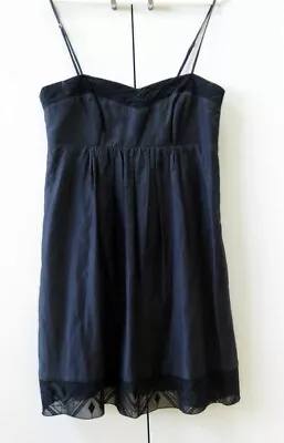 $9.83 • Buy Pretty Black Silk/Cotton Vagabond Dress From WISH - Size 10