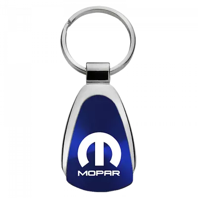 Mopar Logo Blue Teardrop Authentic Logo Key Chain Fob Ring Officially Licensed • $15.95