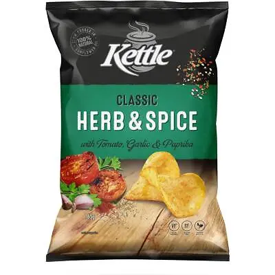 Kettle Classic Herb And Spice Potato Chips Pack 165g • $16
