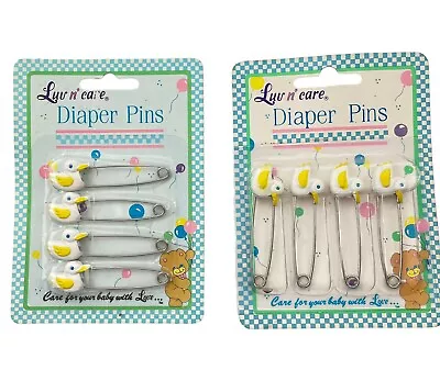 Luv N’ Care Baby Diaper Pins Ducks Vintage Lot Of 2 Item 139 • $19.99