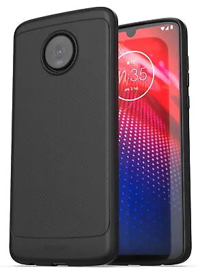 For Moto Z4 Case Thin Armor Slim Flexible Grip Cover For Motorola Z4 Phone Black • $11.99