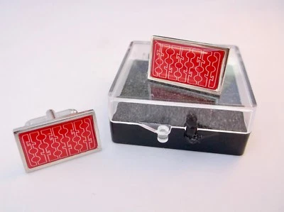 £9.95 • Buy James Bond Solitaire's Tarot Cards 007 Card Badge Mens Cufflinks Cuff Links Gift