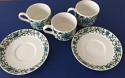 Midwinter Spanish Garden 2 Large Saucers 3 Smaller Cups • £8