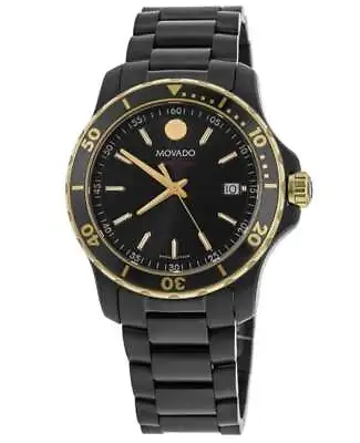 New Movado Series 800 Gold & Black PVD Men's Watch 2600161 • $499