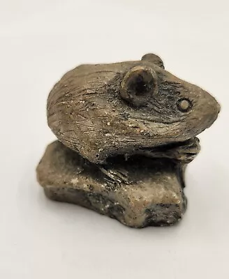 Mt St Helens Sculptures Mouse Mini Figurine Volcanic Ash 1984 Hand Made In USA • $5