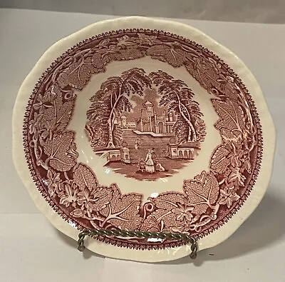 MASON'S VISTA Ironstone Red/Pink Transferware Soup Salad Bowls - Multiple Avail • $5.99