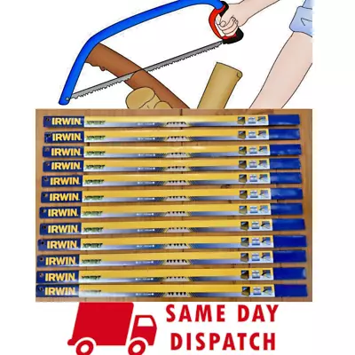 £14.99 • Buy 12x Bow Saw Wood Heavy Duty Blades 610mm / 24  Wood/Trees/Branches Cutting Blade