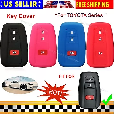 Silicone Case Fob Cover Entry Holder For 3B Toyota Prius Corolla Rav4 Smart Key  • $11.99