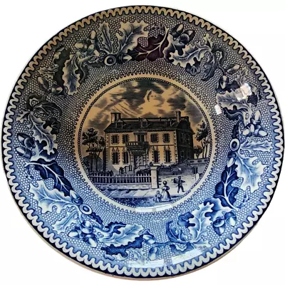 6 Johnson Brothers Historic America Blue Coupe Cereal Bowl Hancock House • $35.99