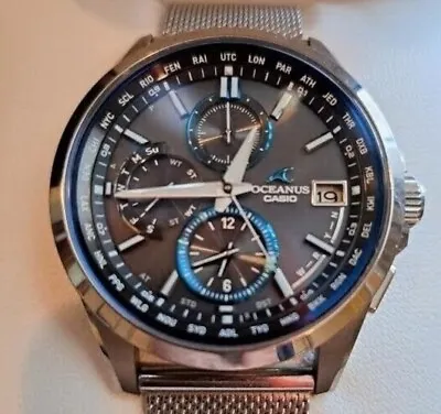 CASIO Oceanus OCW-T2600 Titanium Solar Atomic Radio Chronograph Watch • $379