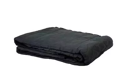 48  X 48  Black Sound Dampening Moving Blanket W/ Grommets - Cotton/Woven • £36.63