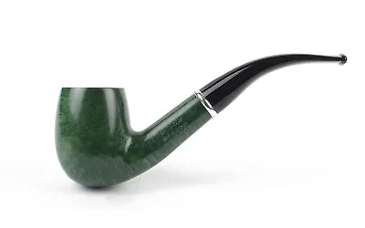 Pipe SAVINELLI Arcobaleno Green 606 Ks 0 1/4in Billiard Bent Briar Smooth • $121.35