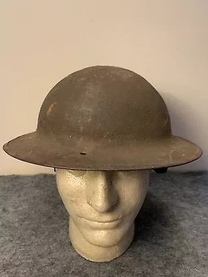 WWI U.S. M1917 Steel Helmet With Heat Stamp • $225