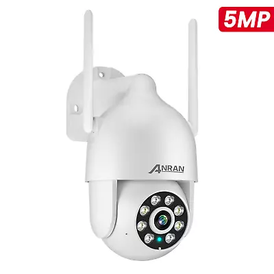 ANRAN IPC WIFI IP Camera Wireless Outdoor CCTV HD PTZ Smart Home Security 5MP HD • £32.99