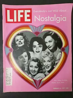 Life Magazine February 19 1971 - Nostalgia Betty Hutton Myrna Loy Joan Blondell • $9.99