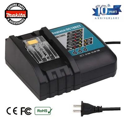 18V For Makita DC18RC 18 VOLT LXT Lithium‑Ion Rapid Optimum Battery Charger • $18.89
