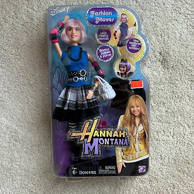 Disney 2008 LOLA Hannah Montana Doll Play Along Fashion Moves Miley Cyrus NIB • $59.95