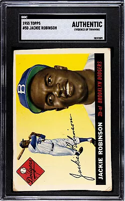 1955 Topps #50 Jackie Robinson SGC Authentic • $157.50