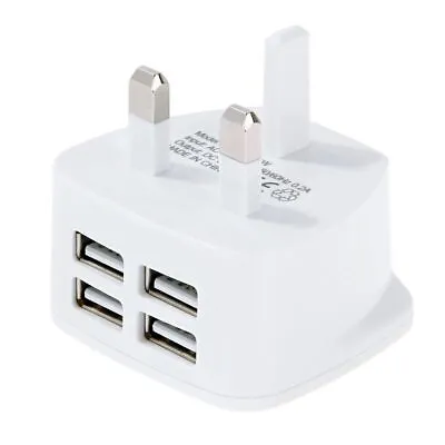 Usb Wall Plug Charger Head For Phones Tablets3 Pin Usb Adapter Plug Uk Usb Plug • £5.99