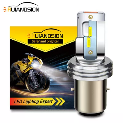 1PC BA20D H6 CSP LED Motorbike Headlight Bulb Hi/Lo Beam Lamp White AC/ DC 12V • $16.08