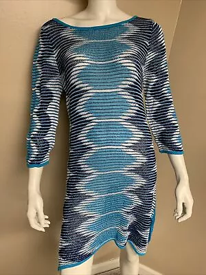 Echo Beach Cover Up Blue Size M #226 Kk • $24.41