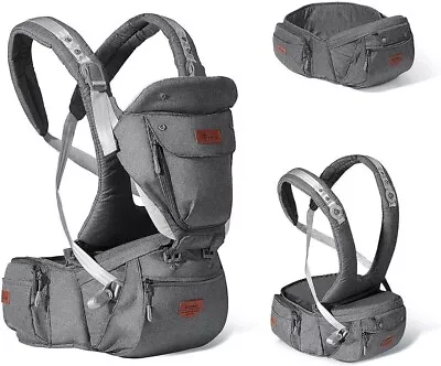 £44.99 • Buy SUNVENO Baby Carrier Ergonomic, Baby Carrier With Detachable Hood, Hip Seat Baby