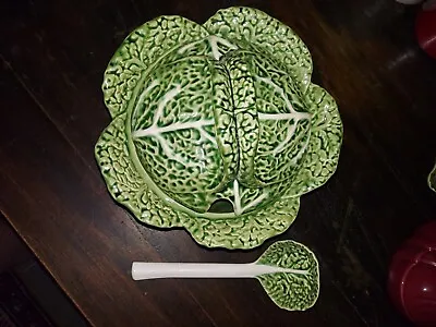 Cabbage Leaf Tureen With Ladle Holds 32oz  A Must-have Cabbage Set Not Perfect  • $40