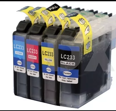 4 Generic LC-233 LC233 Ink Cartridges For Brother MFC-J880DW J5320DWJ5720DW • $14.99