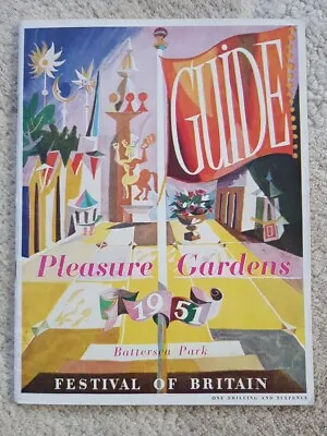 1951 Festival Of Britain -   Pleasure Gardens  Battersea Park Guide.  52pp • £13
