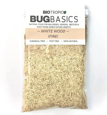 BIOTROPIC. BugBasics- White Wood. Quality Grade Bioactive Beetle/ Millipede Food • £2.99