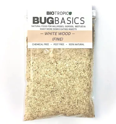 BIOTROPIC. BugBasics- White Wood. Quality Grade Bioactive Beetle/millipede Food • £4.99