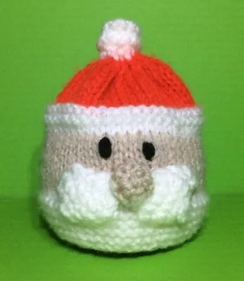KNITTING PATTERN - Santa Head Chocolate Orange Cover / 9cms Father Christmas Toy • £3.25