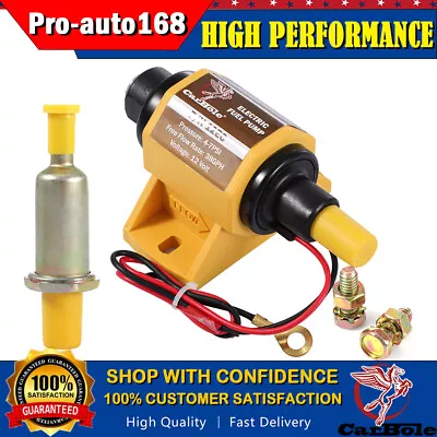 Universal Electric Fuel Pump 5/16  4-7 PSI 38GPH 12V Inline Low Pressure Gas E85 • $28.48