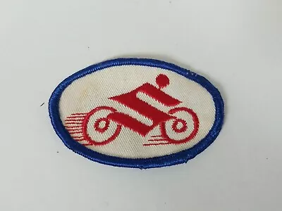 $12.99 • Buy Vintage Sew On Motorcycle Jacket Patch Suzuki 3.25 Inch Wide