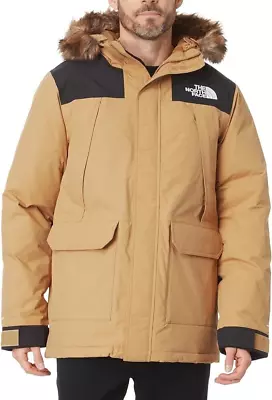 THE NORTH FACE McMurdo Mens L 600-Down Parka Winter Jacket/Coat Almond $400 • $249.95