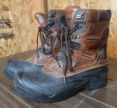 SOREL AVALANCHE Mens Size 10.5 Leather Waterproof Trail BOOTS SHOES - NM1564-256 • $44.95